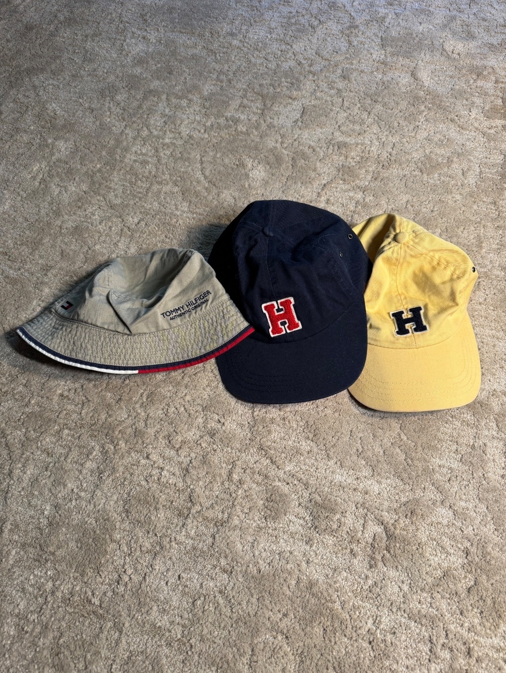 Tommy Hilfiger Set of 3 Cotton Caps - Bucket and Baseball Styles